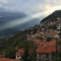 The mountainside of Metsovo