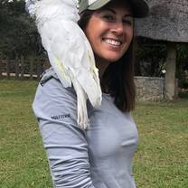 One of the many entertaining cockatoos 