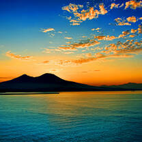 Mount Vesuvius Sunset