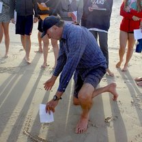 Lesson on the beach