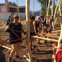 We build playgrounds for rural community schools that do not have funding for such activities. 