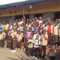 Simoonga Thandizani Trust School Students at the assemble point