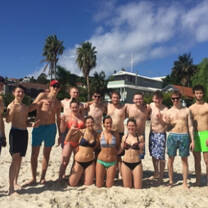 Day on the beach with group