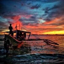 Sunset at Red Carabao beach