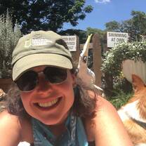 Hanging out during a break with Mr. B, Keiko, and a tortoise!