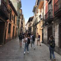Students explore the city