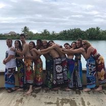 After scuba diving in Fiji