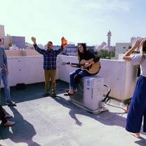 Our students doing worship in Asia