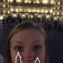 One of my first nights in Spain in the plaza mayor
