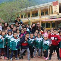Us at school with the kids