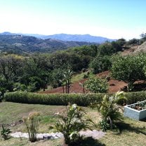 View of the countryside from a friend's home