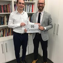 Zentern - David with his supervisor Laurens David & Laurens Supervisor - Zentern