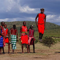 Masai traditional warrior dance