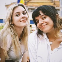 Me and Aisha at a Buddhist Ceremony