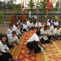 GVI team at Buddhist Ceremony