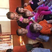 Volunteering in a kindergarden