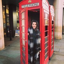 From spending my last full day in London revisiting our favorite spots in the city before heading home - a phone booth near Trafalgar Square