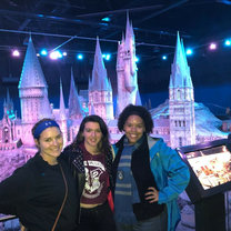 Me and 2 other CAPA students at the Warner Brothers Studios in London