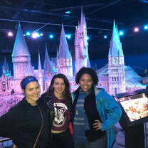 Me and 2 other CAPA students at the Warner Brothers Studios in London