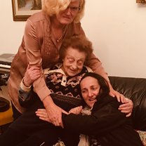 Liliana her wonderful aunt who called us over to make us coffee each morning we were in Bologna 