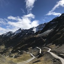 Winding road to the Andes
