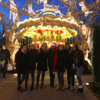 A Foreign exchange student gathering at the amusement park