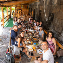 At the restaurant in Gyumri! 