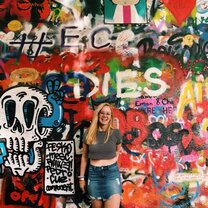 Me at the John Lennon Wall! Me at the John Lennon Wall!