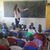 Volunteer teachers taking part in our teaching bprogram in Nakuru county