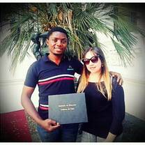 With my head teacher 