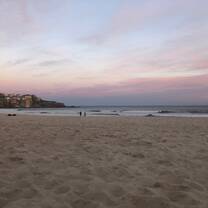 Bondi Beach around sunset