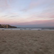 Bondi Beach around sunset