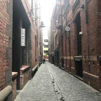 A laneway in Melbourne. Laneways are a big part of the culture there. You can often find quality restaurants and shops tucked away in alleys.