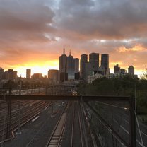 Sunset over Melbourne