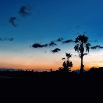 sunset on the way back from the secret beach 