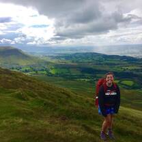 Roaming through the hills of Brecon Beacons National Park in Wales. I remember this was challenging but of one the leaders, Bruce, encouraged me the whole way. 