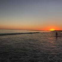 Sunset on a beach along the Great Ocean Road 