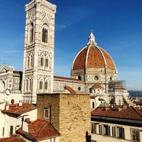 The view from of the Duomo from the FUA library cafe