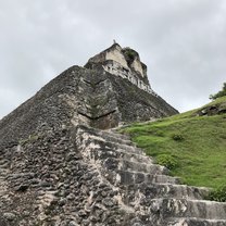 Visiting Mayan ruins at the Guatemala border