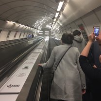 Crazy but fun escalators of Prague. 