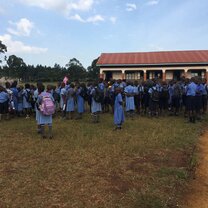 The children from my school preparing for a field trip