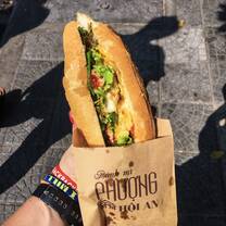 Eating as much Bahn mi as I could