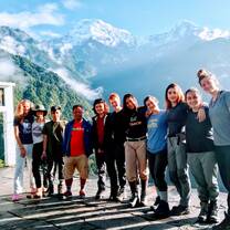 Nepal’s skyline includes eight of the world’s ten highest peaks. 