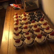 cupcakes made for 4th of july