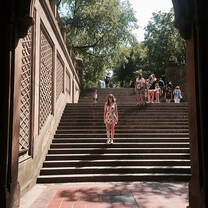Exploring Central Park for a break from the hustle and bustle of the city.