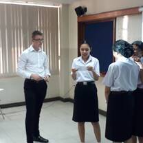 Directing a student presentation