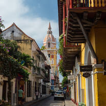 Cartagena's historic, colonial streets are a sharp contrast to the extreme poverty throughout much of the city.