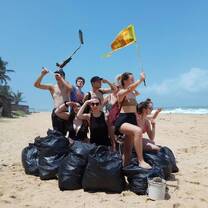 Beach Clean in Hikkaduwa