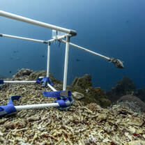 machine collecting data underwater