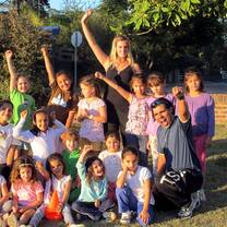 Group photo with kids